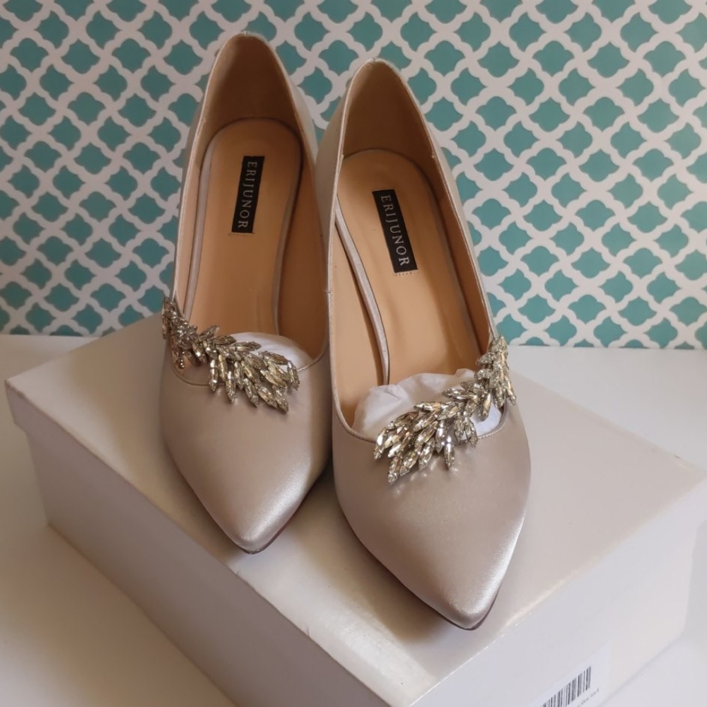 Silver with CZ's work across front